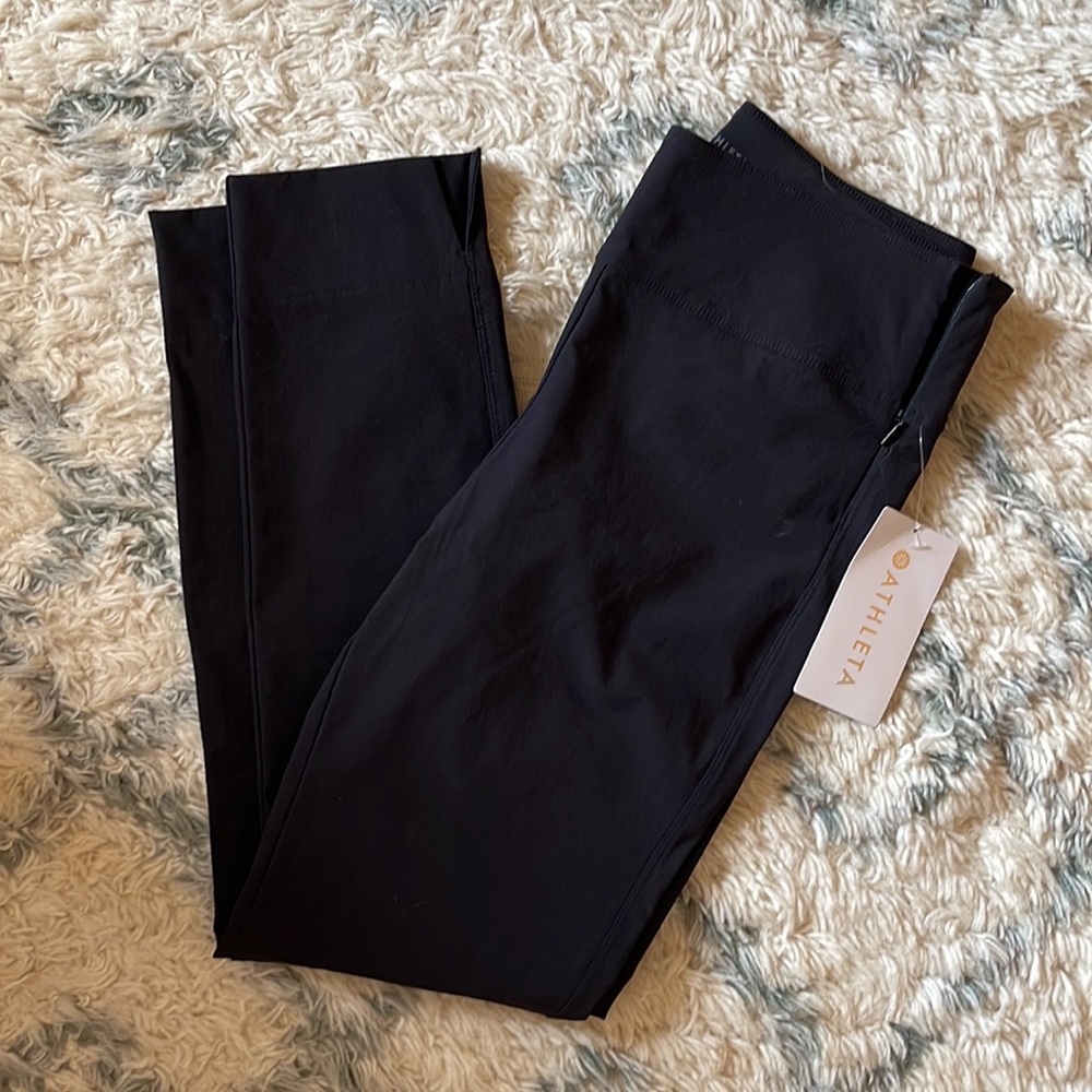 Athleta Wander Slim Ankle Pant Black Sz 8